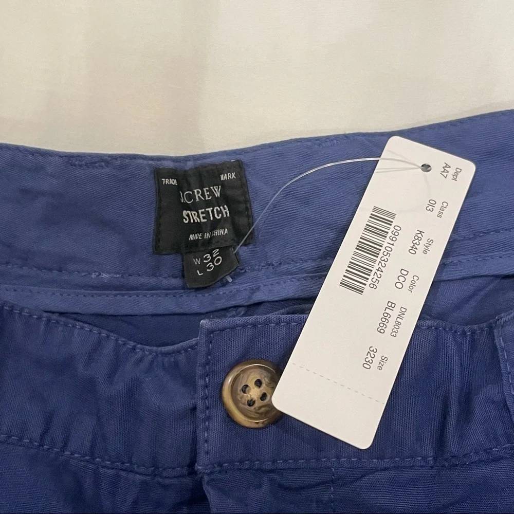 J. Crew Pleated Front Stretch Chino NWT